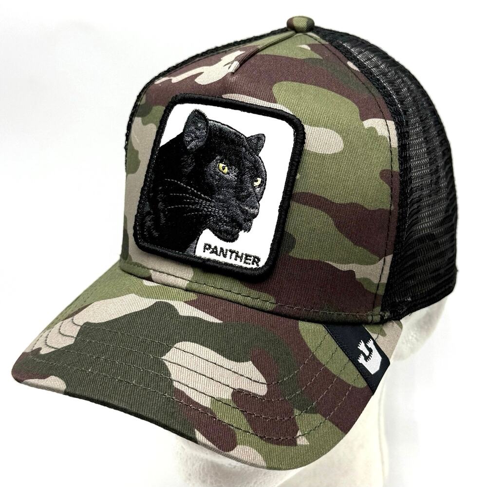 Goorin Bros The Farm Panther Camo Trucker Hat Mesh Back Snapback Cap Camouflage